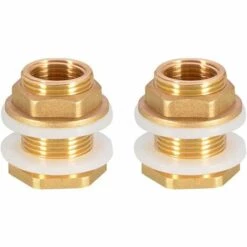 LITZEE 2 Pièces Dn20 3/4 Laiton Réservoir D'eau Tuyau D'eau Raccord Adaptateur Robinet Douille De Seau à Pluie Douille De Réservoir En Laiton Pour Robinet Seau De Pluie Réservoir D'eau -Promos Récupération Magasin 54682572 5