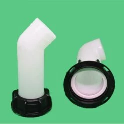 TINOR 2 Pcs Adaptateur De Réservoir D'eau, Vanne Cuve A Eau, Adaptateur De Réservoir De Vidange IBC Pour Réservoirs D'eau IBC, Vannes De Tonnage, Irrigation Agricole, Pipelines, Plastique, 60 MM(Blanc) -Promos Récupération Magasin 55018777 3