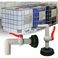 TINOR IBC 1000L Raccord Robinet En Plastique, Adaptateur De Réservoir De Vidange De Filetage Gros 60 Mm Pour Robinet De Jardin D'adaptateur De Cuve, 20/25/32mm Exportation（25mm） -Promos Récupération Magasin 55018778 3