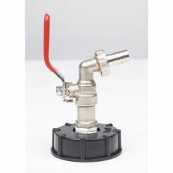 ENLENK Robinet Cuve 1000L Robinet Recuperateur Eau De Pluie, Adaptateur De Réservoir D'eau IBC 1/2" Double Robinet Recuperateur Eau De Pluie,Robinet En Laiton Fabriqué En PP Filetage Gros 60 Mm (3pcs) -Promos Récupération Magasin 55768688 4