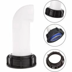 Connecteur De Cuve 1000L De Jardin 2 '' Prolonger Le Drainage Valve Accessories, Robinet De Tuyau, Dedicated Drainage TubeSuitable For IBC Réservoir D'eau De Jardin, 1 Pcs，Fontainebleau -Promos Récupération Magasin 55792289 4