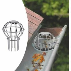 CHANCEY Crépine De Filtre En Acier Inoxydable 304 De Garde De Gouttière, Arrête Le Blocage Des Graines De Feuilles Et D'autres Outils De Nettoyage De Gouttièr - 38mm,SEMAket,argent -Promos Récupération Magasin 56094551 4