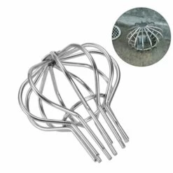 CHANCEY Tuyau De Descente Garde-Gouttière Ballon Filtre Crépine Acier Inoxydable Extérieur Toit Filtre Net Argent (50 Tubes),SEMAket,argent -Promos Récupération Magasin 56094555 4