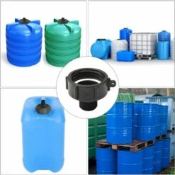 Fei Yu Adaptateur IBC S60 Connexion à Vis Pour Réservoir D'eau IBC 2 Pouces Par 1 Pouces -Promos Récupération Magasin 56414155 5