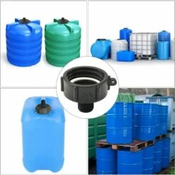 Fei Yu Adaptateur IBC S60 Connexion à Vis Pour Réservoir D'eau IBC 2 Pouces Par 3/4 Pouces -Promos Récupération Magasin 56414156 5