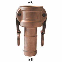 MULTITANKS Raccord Camlock Femelle - Embout Cannelé En Laiton - Type C - Ø A: 3/4'' | Ø B: 19-20mm -Promos Récupération Magasin 5705338 2