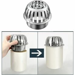 GUAZHUNIFR Filtres De Gouttière En Acier Inoxydable Protège-gouttières En Métal Protection Crapaudine De Gouttière Protection Gouttiere Antirouille Filtres De Gouttière Etanche Grille Goutiere.Gu.B/bon -Promos Récupération Magasin 57120283 5