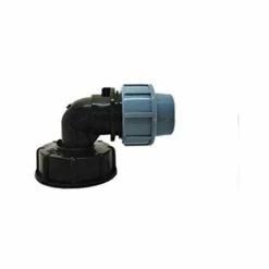 FLYME Adaptateur De Réservoir IBC S60X6 Vers Mdpe Pour Réservoirs D'eau IBC (sortie Coudée 20 Mm)