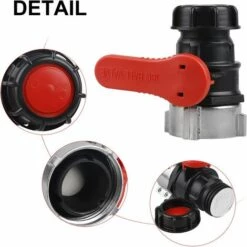 FLYME Adaptateur Réservoir IBC, Vanne Cuve Vanne Pour Cuve IBC, Adaptateur IBC Pour Réservoir, Robinet Cuve IBC DN50 (75 Mm) -Promos Récupération Magasin 58038959 4