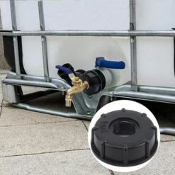 GRID COOL 3 Pièces De Barils Chimiques De 1000 Litres, Barils D'urée, Joints De Baril De Tonne IBC, Accessoires De Baril De Tonne, Joints En Plastique, Fil Intérieur à 6 Points (3/4 Pouce) -Promos Récupération Magasin 58348889 2