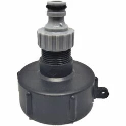 AOUGO Mamelon à Connexion Rapide Pour Réservoir 1000L, Raccord S60X6 IBC Raccord De Robinet Multi-réservoirs, Connecteur De Tuyau Pour Adaptateur De Réservoir IBC (sortie En Plastique, 3/4')