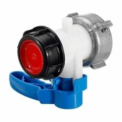 AOUGO Vanne Papillon De Rechange Pour Cuve IBC Jusqu'à 1000 L Ou Citerne, Avec Adaptateur Pour Bride DN40 (62 Mm, Aluminium) -Promos Récupération Magasin 58573632 3