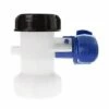 AOUGO Vanne Papillon De Rechange Pour Cuve IBC Jusqu'à 1000 L Ou Citerne, Avec Adaptateur Pour Bride DN50 (75 Mm, Polypropylène) -Promos Récupération Magasin 58573634 1