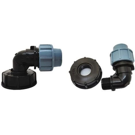 AOUGO Adaptateur De Réservoir IBC, Adaptateur De Réservoir D'eau S60X6 IBC Avec Connecteur Coudé En Polyéthylène De Densité Moyenne De 25 Mm Compatible Avec Les Conteneurs IBC Standard Britanniques Et Européens 4 AOUGO Adaptateur De Réservoir IBC, Adaptateur De Réservoir D'eau S60X6 IBC Avec Connecteur Coudé En Polyéthylène De Densité Moyenne De 25 Mm Compatible Avec Les Conteneurs IBC Standard Britanniques Et Européens – Image 2