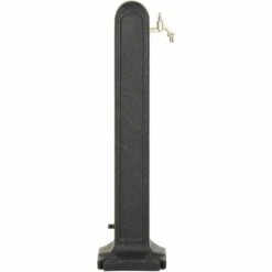 INLIFE Réservoir De Jardin Avec Robinet Anthracite Aspect De Pierre - Anthracite -Promos Récupération Magasin 59173072 4