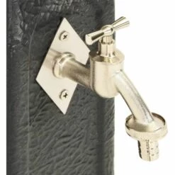 INLIFE Réservoir De Jardin Avec Robinet Anthracite Aspect De Pierre - Anthracite -Promos Récupération Magasin 59173072 5