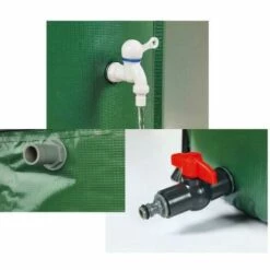 HELIOTRADE Cuve Citerne Récuperateur Des Eaux De Pluie Pliable 250 Litres -Promos Récupération Magasin 59416877 5