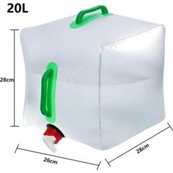 TRIOMPHE Réservoir D'eau Pliable Sac Conteneur Portable Transparent Durable Grande Capacité Pour Camping Pique-Nique 20L,T-Audace 8 TRIOMPHE Réservoir D'eau Pliable Sac Conteneur Portable Transparent Durable Grande Capacité Pour Camping Pique-Nique 20L,T-Audace -Promos Récupération Magasin 59761029 2