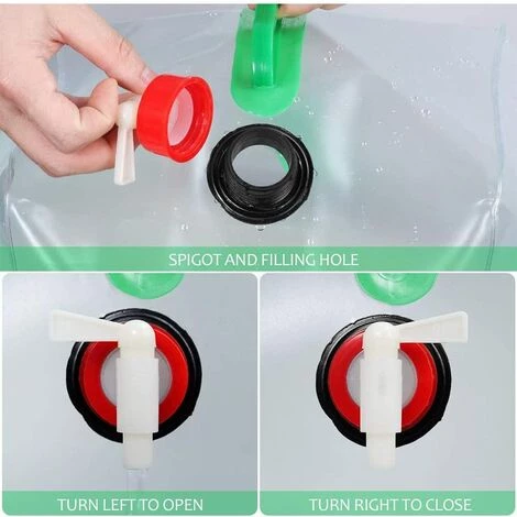 TRIOMPHE Réservoir D'eau Pliable Sac Conteneur Portable Transparent Durable Grande Capacité Pour Camping Pique-Nique 20L,T-Audace 5 TRIOMPHE Réservoir D'eau Pliable Sac Conteneur Portable Transparent Durable Grande Capacité Pour Camping Pique-Nique 20L,T-Audace – Image 3