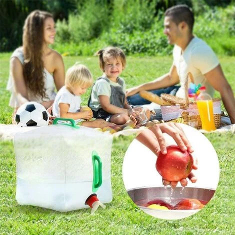 TRIOMPHE Réservoir D'eau Pliable Sac Conteneur Portable Transparent Durable Grande Capacité Pour Camping Pique-Nique 20L,T-Audace 7 TRIOMPHE Réservoir D'eau Pliable Sac Conteneur Portable Transparent Durable Grande Capacité Pour Camping Pique-Nique 20L,T-Audace – Image 5