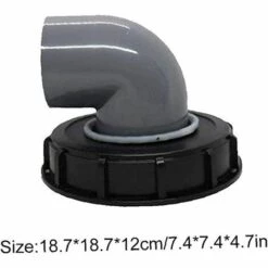 FLYME Couvercle En Plastique De Canon De Tonne 163mm 90 Degré Eau De Pluie Couvercle De Couvercle De Couvercle De Couvercle De Couvercle De Couvercle De Chapeau De Chapeau Noir, Tuyau De Jardin -Promos Récupération Magasin 59891579 2