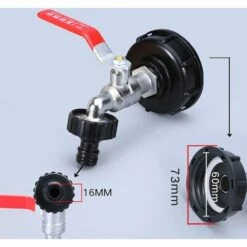 Cisea Robinet De Réservoir, Adaptateur De Robinet De Jardin, Connecteur De Robinet, Robinet De Jardin Pour La Collecte Des Eaux De Pluie (adaptateur En Plastique 3/4") -Promos Récupération Magasin 60003181 4