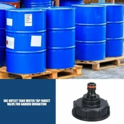 AOUGO IBC Raccord Robinet En Laiton Connecteur Sortie Raccord Vanne Robinet Raccords De Tuyau D'arrosag IBC Pour Robinet De Jardin En Laiton Avec Raccord -Promos Récupération Magasin 60281929 4
