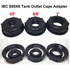 TOPHOMER S60X6 Adaptateur Robinet De Réservoir IBC Pièces Fileté Adaptateur 1/2 "3/4" 1" IBC -Promos Récupération Magasin 60935461 3