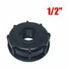 TOPHOMER Raccord PVC S60x6 Taraud¨¦ 60 Mm 1"1/2" 3/4" Bouchon Femelle, Plastique IBC Eau R¨¦servoir Couvercle Adaptateur Pour Cube IBC 1000 Litres (1/2'') -Promos Récupération Magasin 60935501 1