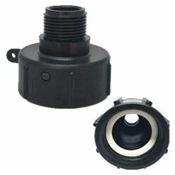 TOPHOMER Raccord Pvc S60x6 Taraudé 3/4'',Adaptateur De Tuyau De Réservoir 1000 L Plastique IBC Adaptateur De Tuyau D'arrosage Outils De Filetage 60 Mm Pour L'eau Réservoir Jardin Tuyau De Raccordement 19mm