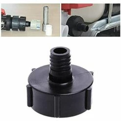 TOPHOMER Raccord Pvc S60x6 Taraudé 3/4'',Adaptateur De Tuyau De Réservoir 1000 L Plastique IBC Adaptateur De Tuyau D'arrosage Outils De Filetage 60 Mm Pour L'eau Réservoir Jardin Tuyau De Raccordement 19mm -Promos Récupération Magasin 60936085 5