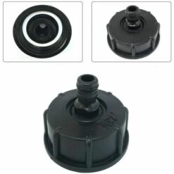 ABCRITAL Adaptateur De Réservoir Ibc En Plastique S60X6 - Bouchon Fileté Grossier Vers 1,27 Cm - Adaptateur De Robinet Pour Vanne De Tonne Ibc -Promos Récupération Magasin 61174627 3