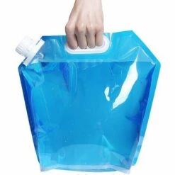 MONLY Set De 2 Bidons Pliables Et Portables Pour Eau Potable (5 L + 10 L) Convient Pour La Randonnée, Le Camping, Le Pique-nique, Les Voyages, Le Barbecue-Versailles -Promos Récupération Magasin 61180461 2