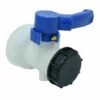 OUSUDELA Vanne Pour Cuve IBC 1000 Litres 2" / 62 Mm Vanne Papillon Intégrée En Plastique DN40 (62 Mm) -Promos Récupération Magasin 61230447 1