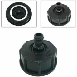 SINCèREETALI Adaptateur De Réservoir IBC En Plastique S60X6 - Bouchon Fileté Grossier Vers Robinet 1,9 Cm - Adaptateur De Robinet Pour Vanne De Tonne IBC -Promos Récupération Magasin 63820004 3