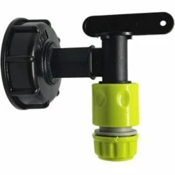 SINCèREETALI Adaptateur , Adaptateur De Réservoir S60x6 Vanne Robinet 3/4'', Plastique Robinet De Sortie D'eau Valve De Remplacement Pièces De Raccord Pour Récupérateurs Eau De Pluie