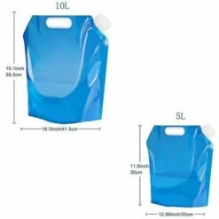 FOZIY Récipient à Eau Pliable Sunrain, Transporteur D'eau En Plastique Sans Bpa, Eau Pliante Extérieure，Fonepro -Promos Récupération Magasin 63838507 3