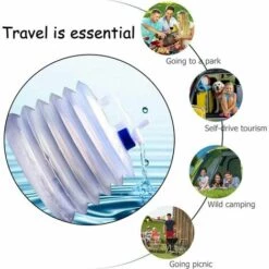 HKLFFJA Bidon Pliable Avec Réservoir D'eau Pliable Pour Le Camping, L'escalade, La Survie, 15 L -Promos Récupération Magasin 63868703 5