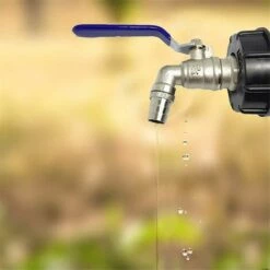 QERSTA Raccord Robinet En Laiton Chromé Pour Cuve IIBC 3/4" Double Robinet, PP Filetage Gros 60 Mm0L, 2PCS -Promos Récupération Magasin 64096745 5