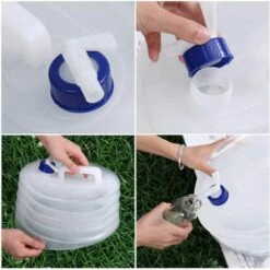 MEZHENG Bidon Pliable Avec Réservoir D'eau Pliable Pour Le Camping, L'escalade, La Survie, 15 L -Promos Récupération Magasin 64119621 3