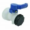 Dontodent Vanne Pour Cuve IBC 1000 Litres 2" / 62 Mm Vanne Papillon Intégrée En Plastique DN40 (62 Mm) -Promos Récupération Magasin 64176144 1