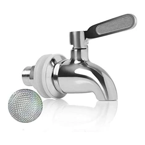 WAVE Remplacement De Robinet De Distributeur De Boissons,Robinet De Tonneau Du Vin Et De La Bière Ou De Boisson En Acier Inoxydable, Inusable,16mm Robinet De Rechange Pour Distributeur 3 WAVE Remplacement De Robinet De Distributeur De Boissons,Robinet De Tonneau Du Vin Et De La Bière Ou De Boisson En Acier Inoxydable, Inusable,16mm Robinet De Rechange Pour Distributeur