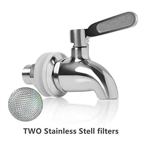 WAVE Remplacement De Robinet De Distributeur De Boissons,Robinet De Tonneau Du Vin Et De La Bière Ou De Boisson En Acier Inoxydable, Inusable,16mm Robinet De Rechange Pour Distributeur 4 WAVE Remplacement De Robinet De Distributeur De Boissons,Robinet De Tonneau Du Vin Et De La Bière Ou De Boisson En Acier Inoxydable, Inusable,16mm Robinet De Rechange Pour Distributeur – Image 2