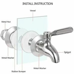 WAVE Remplacement De Robinet De Distributeur De Boissons,Robinet De Tonneau Du Vin Et De La Bière Ou De Boisson En Acier Inoxydable, Inusable,16mm Robinet De Rechange Pour Distributeur 10 WAVE Remplacement De Robinet De Distributeur De Boissons,Robinet De Tonneau Du Vin Et De La Bière Ou De Boisson En Acier Inoxydable, Inusable,16mm Robinet De Rechange Pour Distributeur -Promos Récupération Magasin 64221176 4