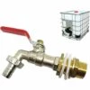 SINCèREETALI Robinet Cuve 1000L,Robinet Recuperateur Eau De Pluie Adaptateur De Cuve 1/2" (13 Mm) Robinet,Adaptateur De Réservoir De Vidange IBC Pour Robinet,Robinet En Laiton Pour IBC (1PCS) -Promos Récupération Magasin 64242808 1
