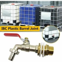 SINCèREETALI Robinet Cuve 1000L,Robinet Recuperateur Eau De Pluie Adaptateur De Cuve 1/2" (13 Mm) Robinet,Adaptateur De Réservoir De Vidange IBC Pour Robinet,Robinet En Laiton Pour IBC (1PCS) -Promos Récupération Magasin 64242808 3