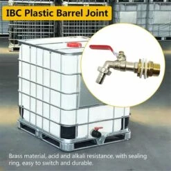 SINCèREETALI Robinet Cuve 1000L,Robinet Recuperateur Eau De Pluie Adaptateur De Cuve 1/2" (13 Mm) Robinet,Adaptateur De Réservoir De Vidange IBC Pour Robinet,Robinet En Laiton Pour IBC (1PCS) -Promos Récupération Magasin 64242808 4