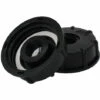 MERéTéET 2 Pièces IBC Adaptateur De Réservoir De Vidange Plastique Eau Réservoir Couvercle Adaptateur IBC Adaptateurs Raccords Filetages Épais Robinets 1/2 Pouce Noir，KoleZy