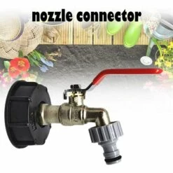 Devenirriche Robinet Cuve 1000L S60X6 IBC Raccord Robinet Avec Raccord De Tuyau 1/2" , Adaptateur De Réservoir De Vidange, Pour Robinet De Jardin, Pour D'adaptateur De Cuve (1 Pièce) -Promos Récupération Magasin 64756107 4