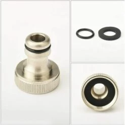 Devenirriche Robinet Extérieur En Laiton, Robinet Adaptateur De Réservoir D'Eau De 1/2 Pouce, Robinet Récupérateur D’Eau De Pluie, Matériel D’Arrosage Pour Jardin, Résistant à La Rouille Et Au Gel -Promos Récupération Magasin 64756170 3